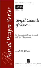 Gospel Canticle of Simeon SATB choral sheet music cover